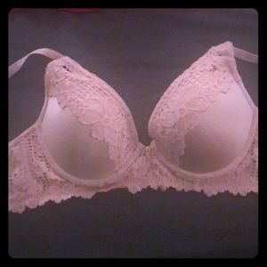 Aerie Lace-Lined Bra 36D Pink